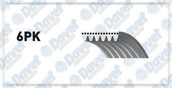 GATES 6PK1042-1059SF Kanalli Kayis Fiesta Iv-Iv 00- Fusion 02-
